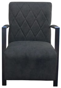 Fauteuil - Isabella - velours Adore antraciet 67