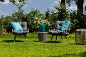 Bistroset 2 personen  Wicker Grijs Garden Collections Dover