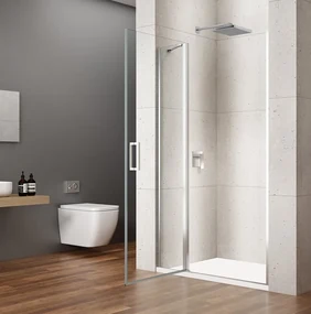 Gelco Loro douchedeur 90x200cm met vast deel chroom