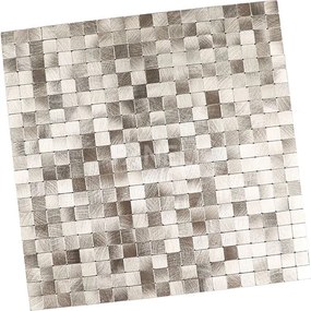 Zelfklevend Mozaïek Quadra Licht Goud - 30.5 cm x 30.5 cm x 0.40 cm | 0.5 kg | Paneli zelfklevende steenstrips