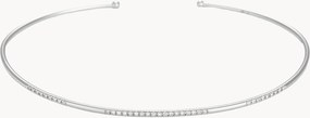 Witgouden armband Divided Line Bangle met diamanten, 0.07 karaat