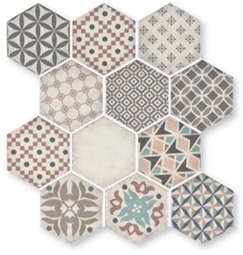 Terre d'Azur Epoca wandtegel hexagon 28x30cm beige