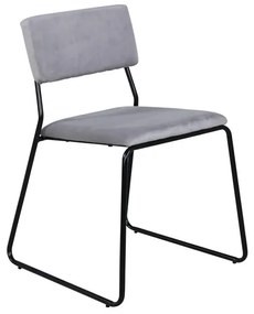 Jörn Eetkamerstoel - Floor - Lichtgrijs - Fluweel - Jörn