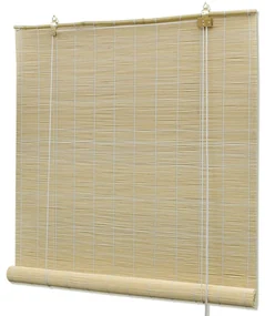 vidaXL Rolgordijn 120x220 cm bamboe natuurlijk