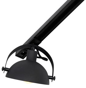 1-fase railsysteem met 3 Spot / Opbouwspot / Plafondspots zwart verstelbaar - Magnax Modern E14 Binnenverlichting Lamp