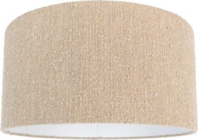 Stoffen lampenkap beige met bouclé stof 50/50/25