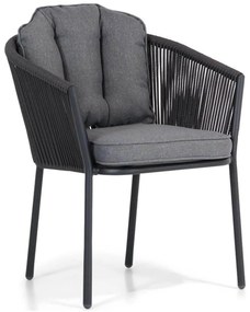 Tuinstoel stapelbaar Rope Grijs-antraciet Santika Novita