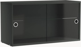 Vitrinekast String System met draaideuren van glas, B 78 x D 30 cm