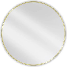 Mexen Loft ronde badkamerspiegel 90 cm, gouden frame - 9850-090-090-000-50