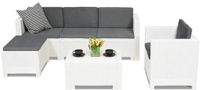 Technorattan loungemeubelset Colorado Relax Corner 5 wit Bica