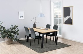 stoelen FLOP donkergrijs (velours) - modern voor woonkamer / eetkamer / keuken / kantoor
