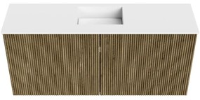 Mondiaz Joya 90cm toiletmeubel dusk met wastafel faye midden 1 kraangat talc