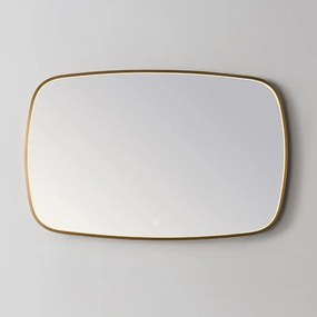 Lambini Designs Calera spiegel 140cm met spiegelverwarming en dimbare verlichting goud geborsteld