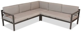 Garden Point tuinhoek voor 4 personen met tafel Porto Comida 4 bruin