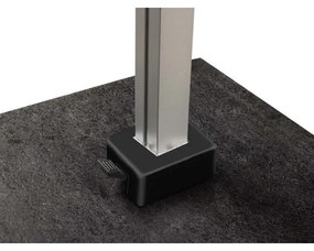 Platinum Icon T1 Zweefparasol - 4x3m. - Manhattan Grey met voet en hoes