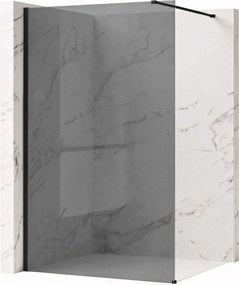 Walk-in douchewand Rea Flexi Grey / Black 140