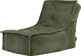 Dolce Zitzak Stoel Cord Lounger - Saliegroen