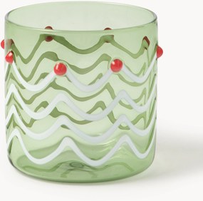 Mondgeblazen kerstglazen Girla, 4-delig