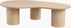 Salontafel Megg met houtlook in organische vorm