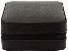 Kunstleren/fluwelen sieradendoos Milano met spiegel