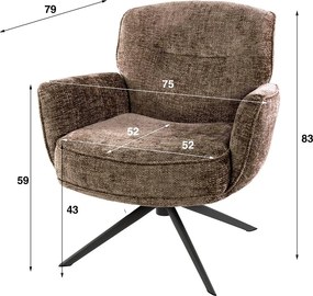 Draaibare Fauteuil Champagne