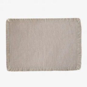 Katoenen Placemat Nedeliya Zand Grijs - Sklum