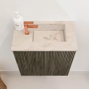 Mondiaz Joya DLux 40cm toiletmeubel shadow met wastafel faye rechts 1 kraangat frappe