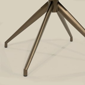 Eetstoel Brons Frame Taupe