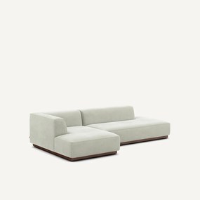 XL hoekbank links in stonewashed fluweel, JACOPO