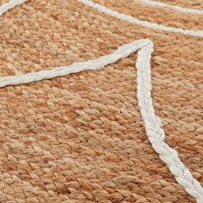 Rond vloerkleed in jute, Montesol