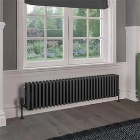 Eastbrook Rivassa 4 koloms radiator 135x30cm staal 1633W antraciet