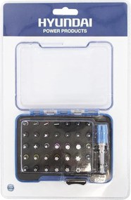 Hyundai professionele bitset 36-delig - S2-staal - torx / inbus / torx-h / pozidriv / platbek / kruiskop