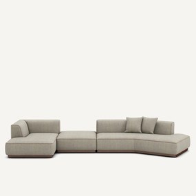 Hoekbank links in tweed, JACOPO