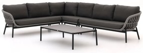 + 15% kassakorting | Hoek loungeset Bellagio | 6 personen | Loungeset Grijs | Hoekbank Rope (touw) | 328x255cm | Kees Smit Tuinmeubelen
