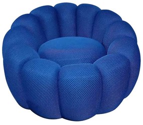 Kare Design Peppo Bloom Ronde Draaifauteuil Blauw