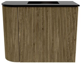 Mondiaz Joya 50cm toiletmeubel ronding links dusk met wastafel faye rechts 1 kraangat urban