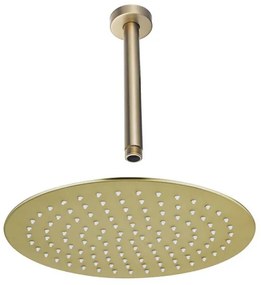 Fortifura Calvi Hoofddouche - 30cm - rond - plafondarm 20cm - Geborsteld Messing PVD (Goud) SW1139122/SW720557