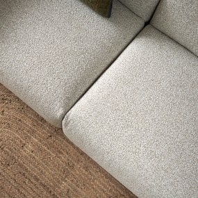Moderne Hoekbank Beige Rechts