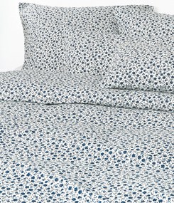 Gewassen katoenen dekbedovertrek Nolana met fijn bloemenpatroon