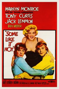 Kunstdruk Some Like it Hot, Ft. Marilyn Monroe (Vintage Cinema / Retro Movie Theatre Poster / Iconic Film Advert), (26.7 x 40 cm)
