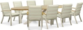Tuinset 8 personen 280 cm Aluminium Zand/Beige Osmen Midura/Diogo