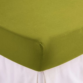 Effen hoeslaken in gewassen katoen, omslag 30 cm, Scenario