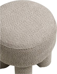 Canberra Poef Bouclé - Dark Sand