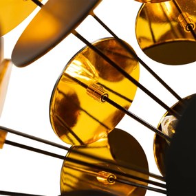 Design hanglamp zwart en goud - Cerchio