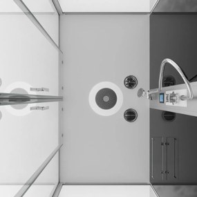 Badstuber New York complete douchecabine 160x90x215cm kitvrij chroom