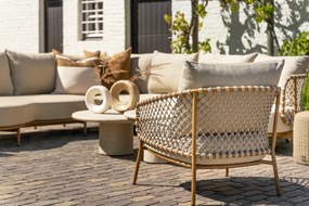 4 Seasons Outdoor Martinique loungestoel amber Loungestoel   beige weerbestendig