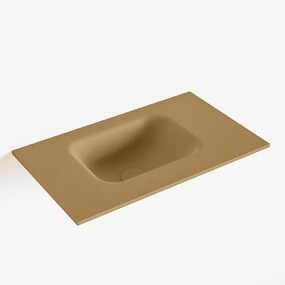 Mondiaz LEX Fontein - 50x30x0.9cm - wasbak Links - zonder kraangaten - voor toiletmeubel - Solid surface - Oro F51105Oro
