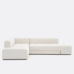 Hoekslaapbank links, fijne badstof, FANO