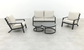 Boston/Rhodos stoel - 2-zitsbank loungeset - 5-delig