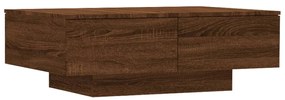 vidaXL Salontafel 90x60x31 cm bewerkt hout bruineikenkleurig